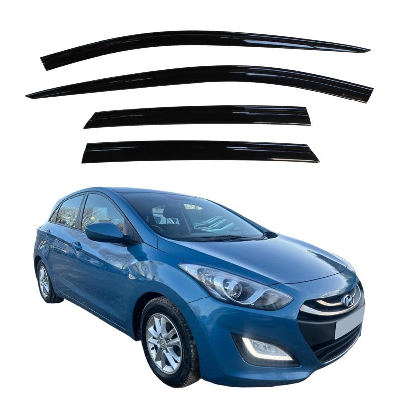Autoclover Windabweiser-Set für Hyundai i30 2012-2016 (4-teilig) von AUTO CLOVER