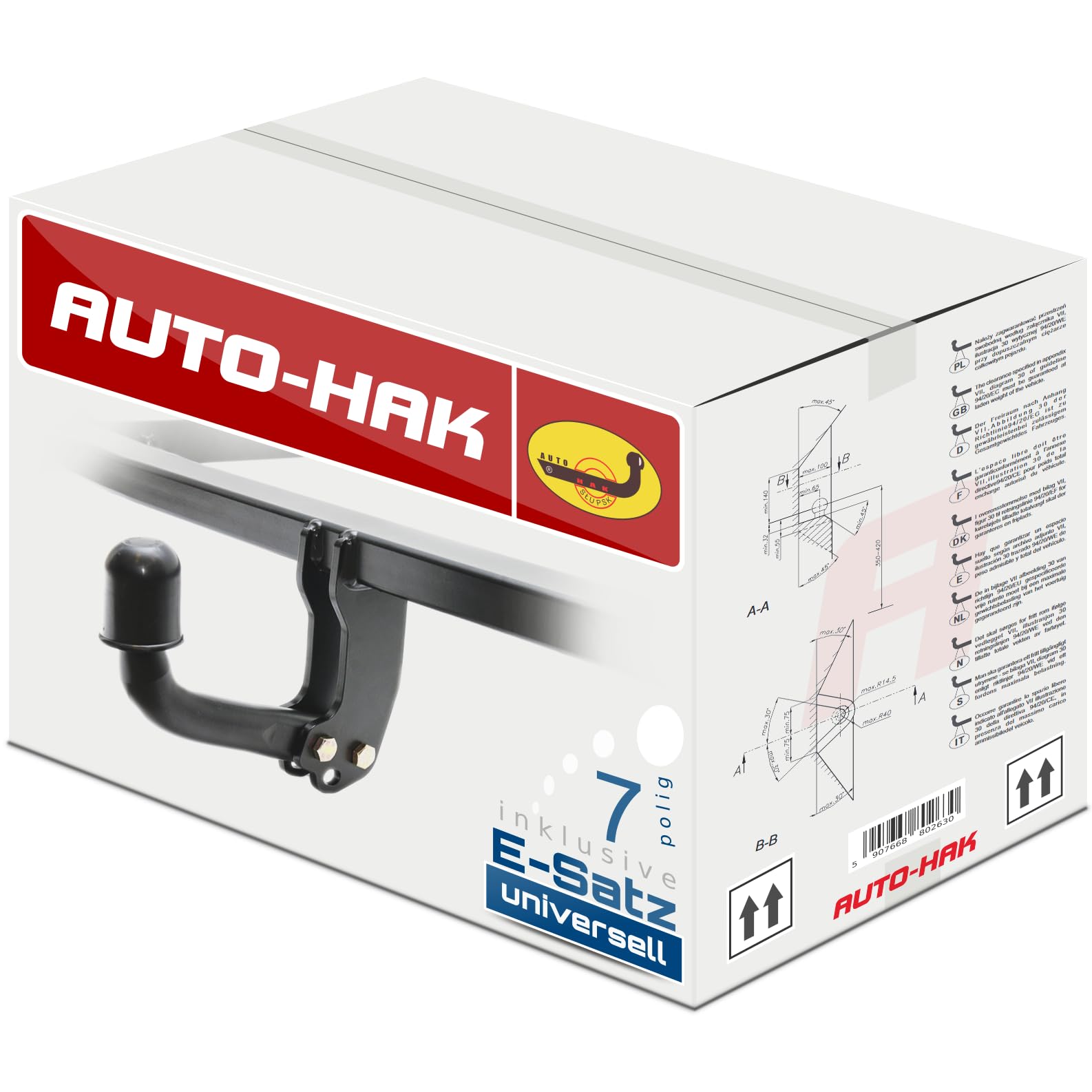 NEU Anhängerkupplung AHK starr von der Firma Auto-Hak für BMW 1er E81 E87 Fließheck 3/5 Türer 09.2004-08.2011 mit 7-polig Universal-Elektrosatz/E-Satz von Auto-Hak