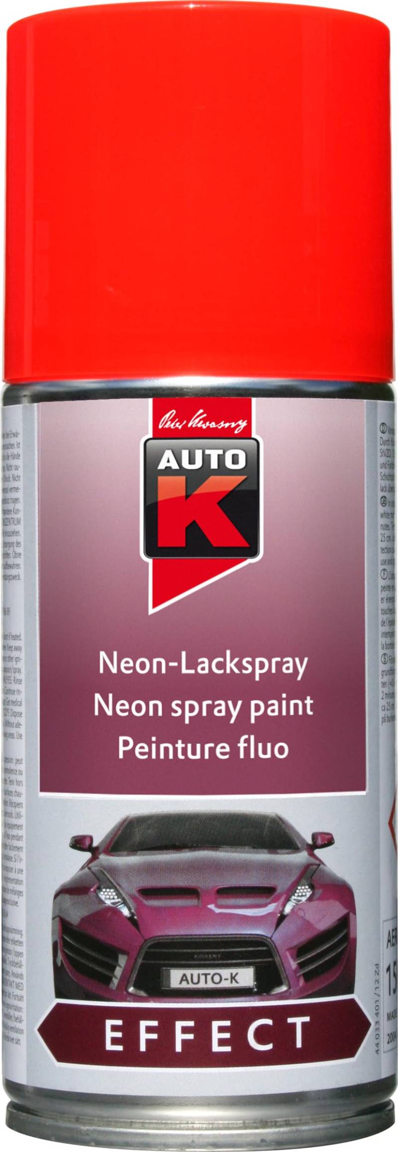 Auto-K Neon Lackspray Rot 150 ml 033403 von AUTO-K