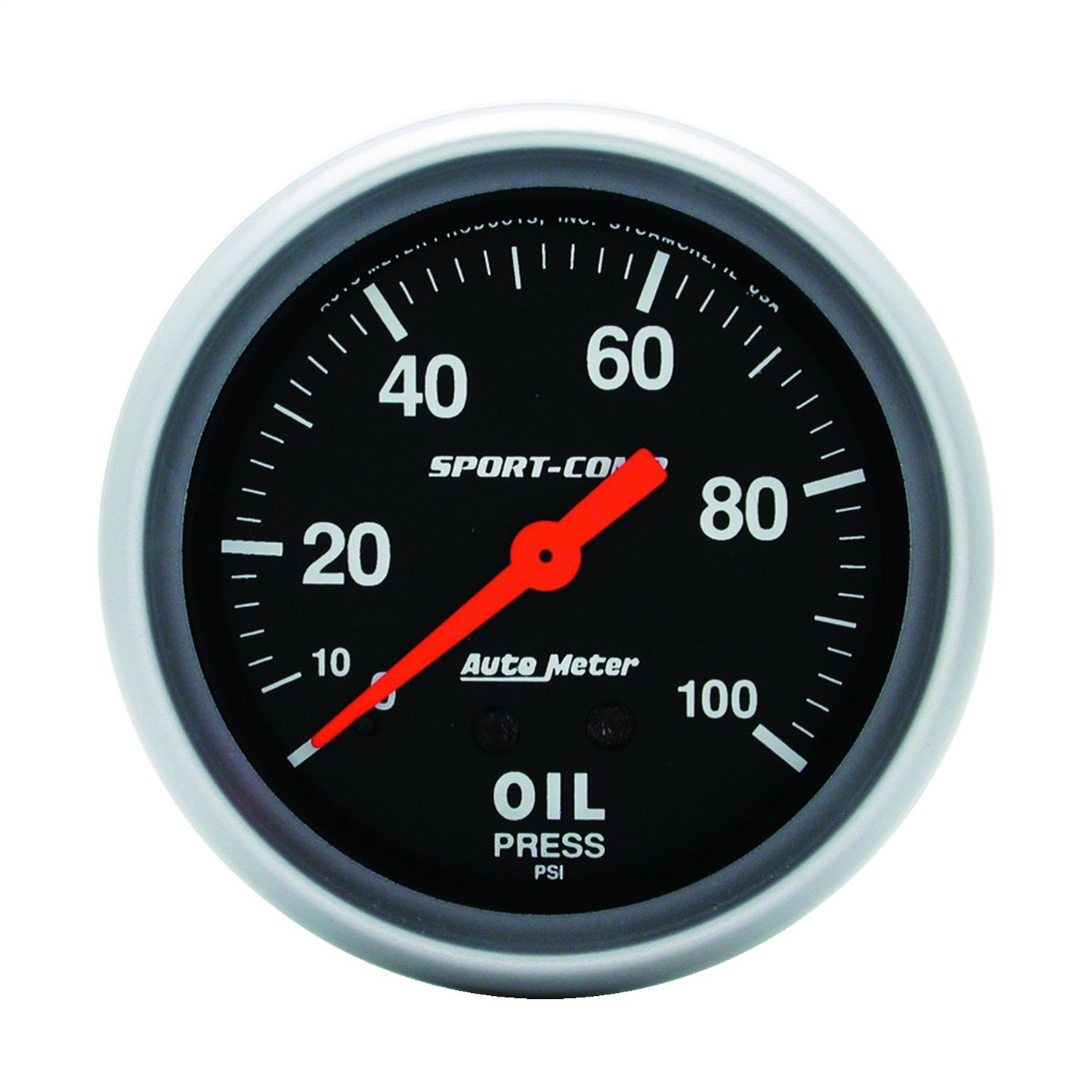 Auto Meter 3421 Sport-Comp Mechanisches Öldruckmessgerät von AUTO METER