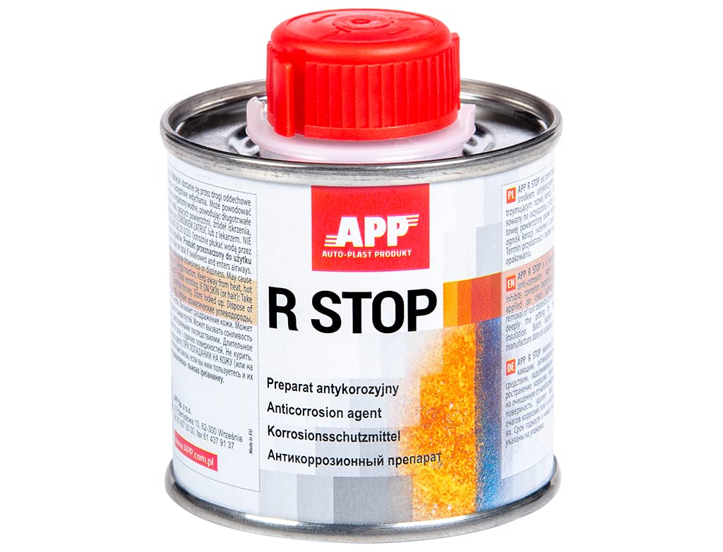 APP R STOP Rostumwandler | Starker Rostschutz - Dringt in den Rost ein und blockiert dessen Ausbreitung | Transparenter Rostumwandler Auto zur Anwendung mit Pinsel | 100 ml APP R STOP Rostumwandler | Starker Rostschutz - Dringt in den Rost ein und blockiert dessen Ausbreitung | Transparenter Rostumwandler Auto zur Anwendung mit Pinsel | 100 ml von AUTO-PLAST PRODUKT