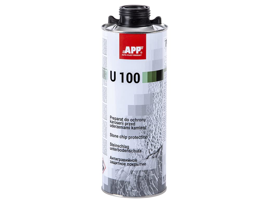 APP U100 UBS Überlackierbarer Unterbodenschutz für Auto | Steinschlagschutz | Korrosionsschutz | schwarz | 1 kg von AUTO-PLAST PRODUKT