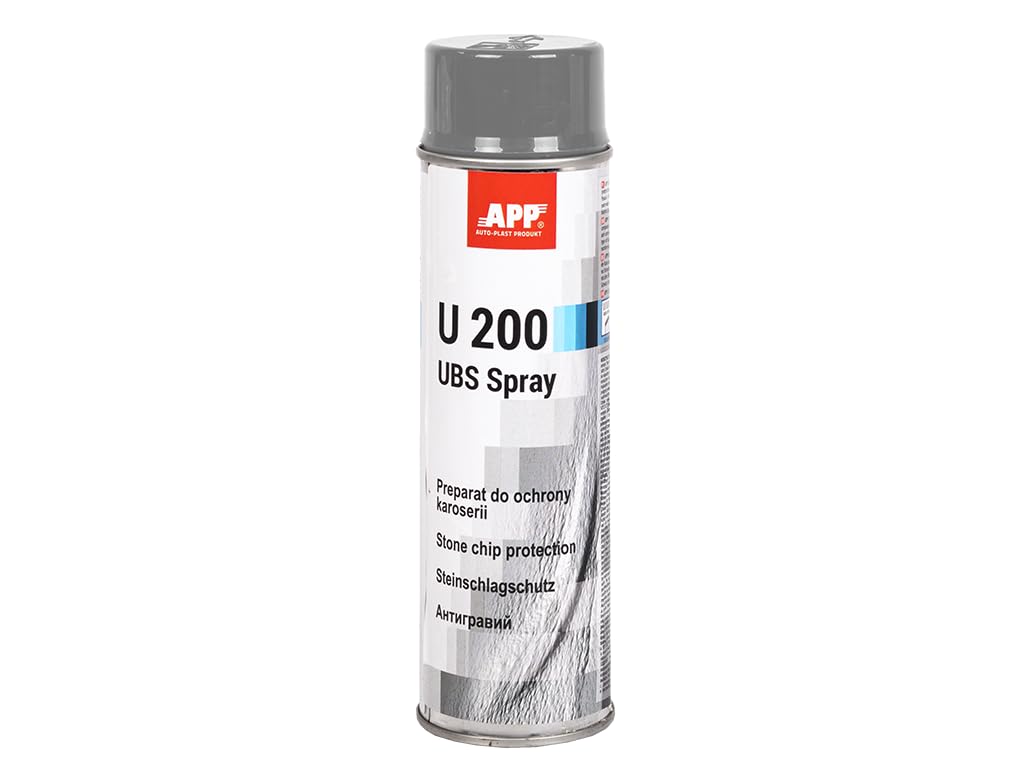 APP U200 UBS - Überlackierbarer Unterbodenschutz Spray für Autos und Wohnwagen aus Kunstharz und Kautschuk | Steinschlagschutz Spray | Korrosionsschutz Spray | Grau | 500 ml APP U200 UBS - Überlackierbarer Unterbodenschutz Spray für Autos und Wohnwagen aus Kunstharz und Kautschuk | Steinschlagschutz Spray | Korrosionsschutz Spray | Grau | 500 ml von AUTO-PLAST PRODUKT