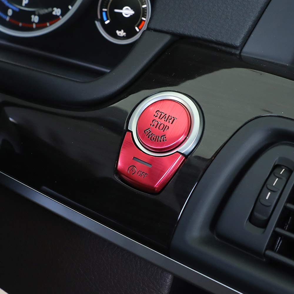 AUTO Pro Für 5, 6, 7er Serie F10 2011–2017, rot Motor-Start-Stopp-Schalter, Zierleiste. von AUTO Pro