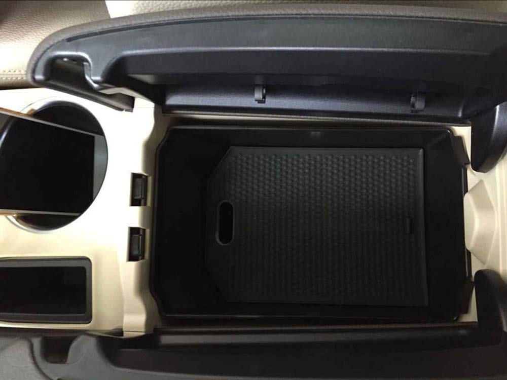 AUTO Pro Aufbewahrungsbox für GLK Klasse X204 200 260 300 Kunststoff Auto Zubehör Handschuh Armlehne Ablage Ablage mit Matte schwarz von AUTO Pro