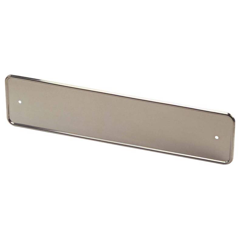 AUTO-STYLE Edelstahl Nummerschildhalter Chrom, pro Stück, aluminiumfarben von AUTO-STYLE