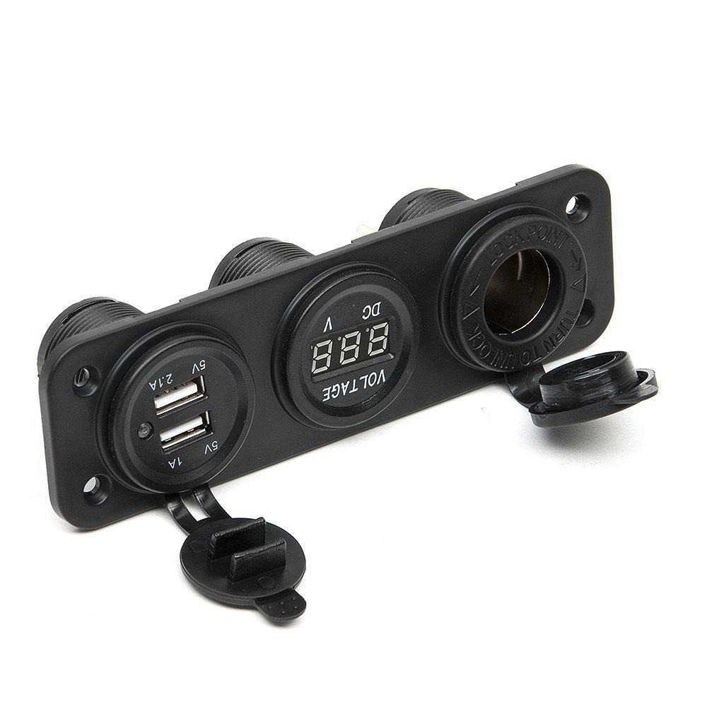 AUTO-STYLE Einbau USB Adapter 3-ins-1 2xUSB 5V-2,1A&1A/Voltanzeige/Zigarettenanzünder/Input 12V-24V AUTO-STYLE Einbau USB Adapter 3-ins-1 2xUSB 5V-2,1A&1A/Voltanzeige/Zigarettenanzünder/Input 12V-24V von AUTO-STYLE