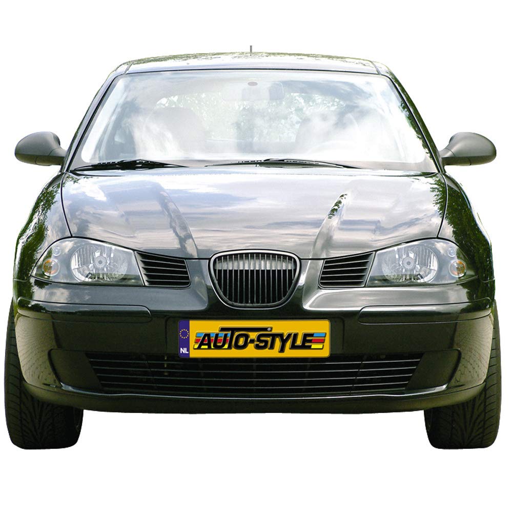 AUTO-STYLE Grill ohne Markenemblem kompatibel mit Seat Ibiza/Cordoba 6L 2002-2008 (mit Schwarze Rand) von AUTO-STYLE