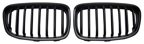 AUTO-STYLE Matt-Schwarze FrontGrills kompatibel mit BMW 1er F20/F21 2011-2015 von AUTO-STYLE