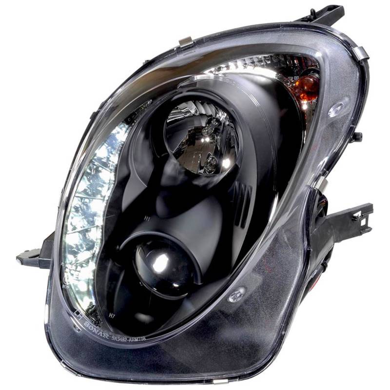AUTO-STYLE Satz Frontscheinwerfer inkl. TFL kompatibel mit Alfa Romeo Mito 2008- - Schwarz von AUTO-STYLE