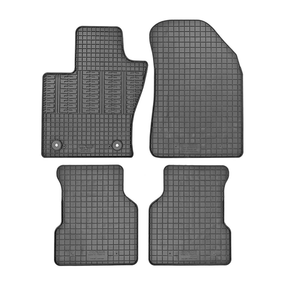 AUTO-STYLE Satz Gummimatten kompatibel mit Alfa Romeo Tonale 2022- (4-teilig + Montagesystem), Schwarz von AUTO-STYLE