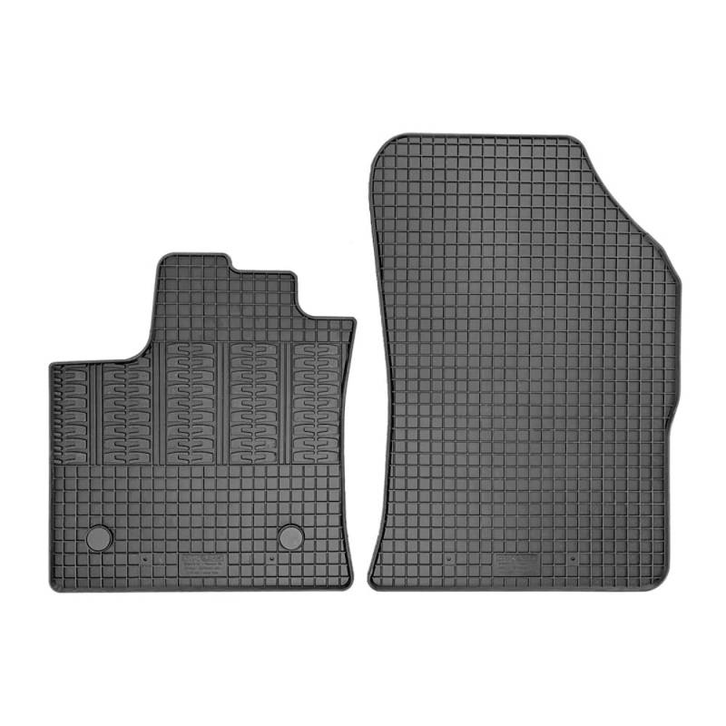 AUTO-STYLE Satz Gummimatten kompatibel mit Renault Express Cargo 2021- (2-teilig + Montagesystem), Black von AUTO-STYLE