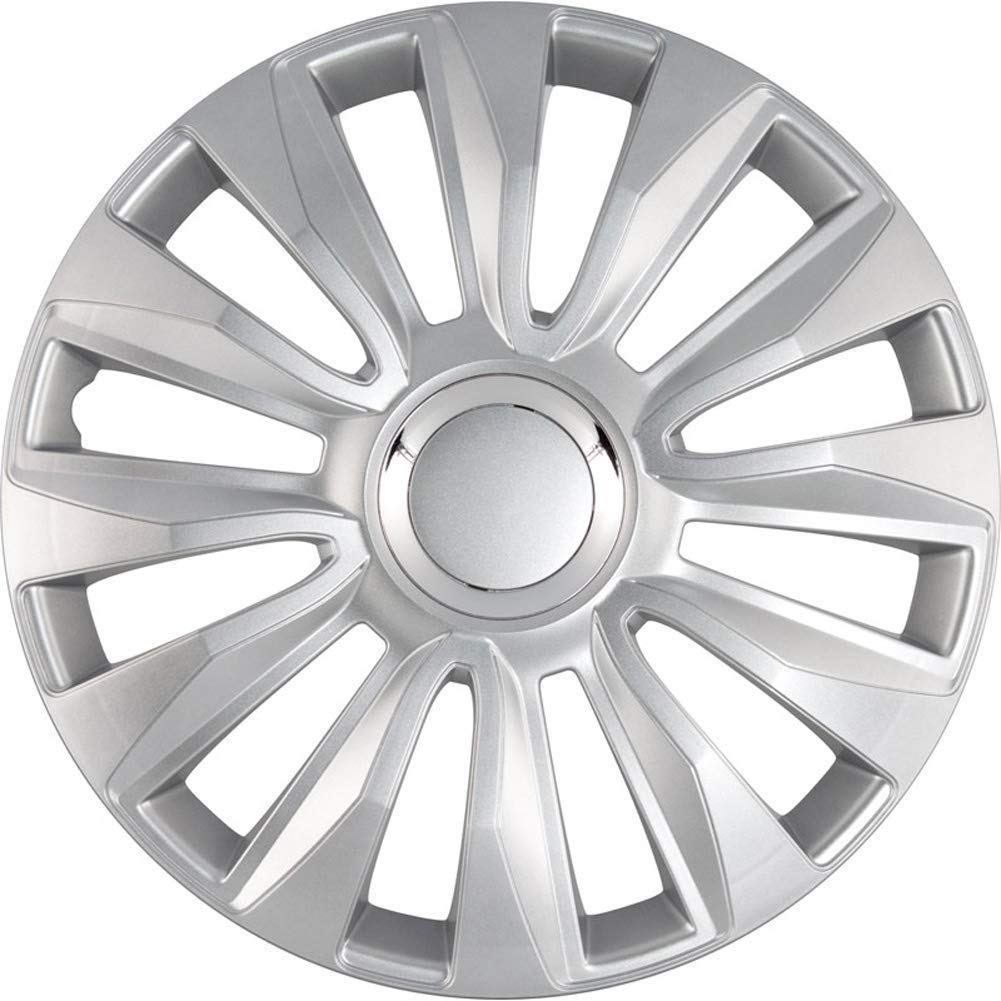 AUTO-STYLE Satz Radzierblenden Avalone Pro 13-Zoll Silber + Chrom Ringe AUTO-STYLE Satz Radzierblenden Avalone Pro 13-Zoll Silber + Chrom Ringe von AUTO-STYLE