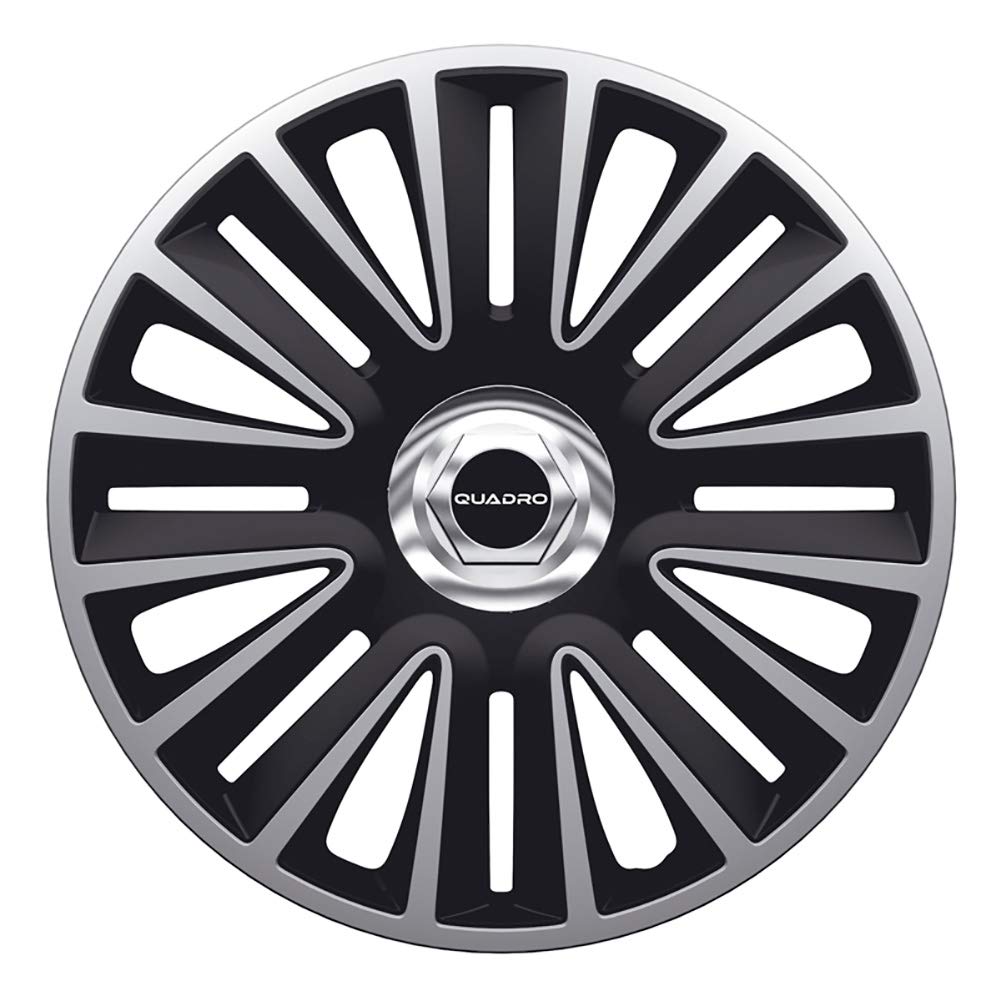 AUTO-STYLE Satz Radzierblenden Quadro Pro 16-Zoll Silber/Schwarz + Chrom Ringe AUTO-STYLE Satz Radzierblenden Quadro Pro 16-Zoll Silber/Schwarz + Chrom Ringe von AUTO-STYLE