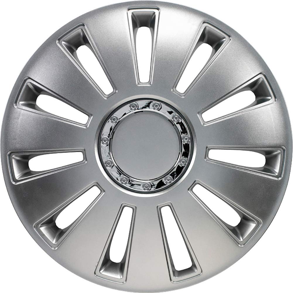 AUTO-STYLE Satz Radzierblenden Silverstone Pro 17-Zoll Silber + Chrom Ringe AUTO-STYLE Satz Radzierblenden Silverstone Pro 17-Zoll Silber + Chrom Ringe von AUTO-STYLE