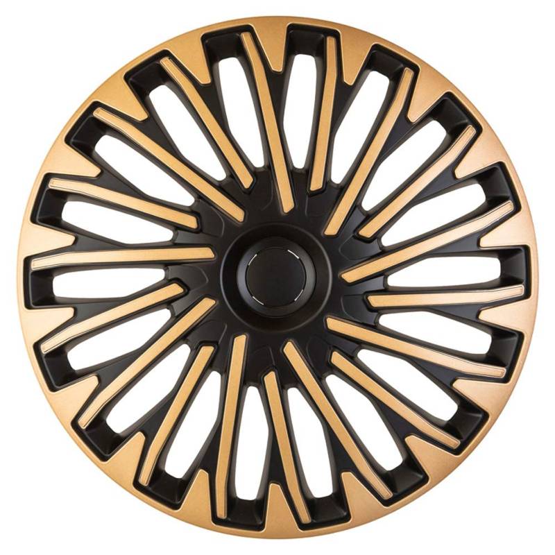 AUTO-STYLE Satz Radzierblenden Soho 13-Zoll Schwarz/Gold von AUTO-STYLE