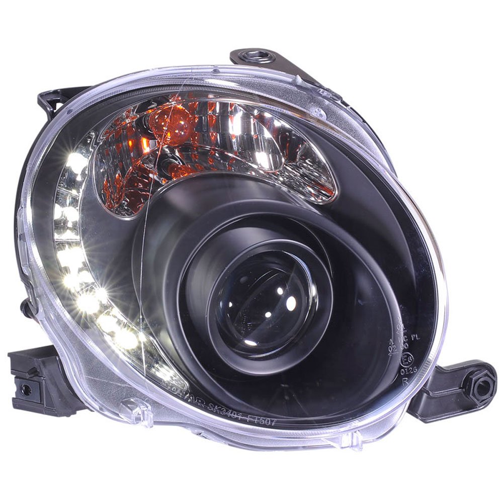 AUTO-STYLE Satz Scheinwerfer TFL-Look kompatibel mit Fiat 500 2007- - Schwarz AUTO-STYLE Satz Scheinwerfer TFL-Look kompatibel mit Fiat 500 2007- - Schwarz von AUTO-STYLE