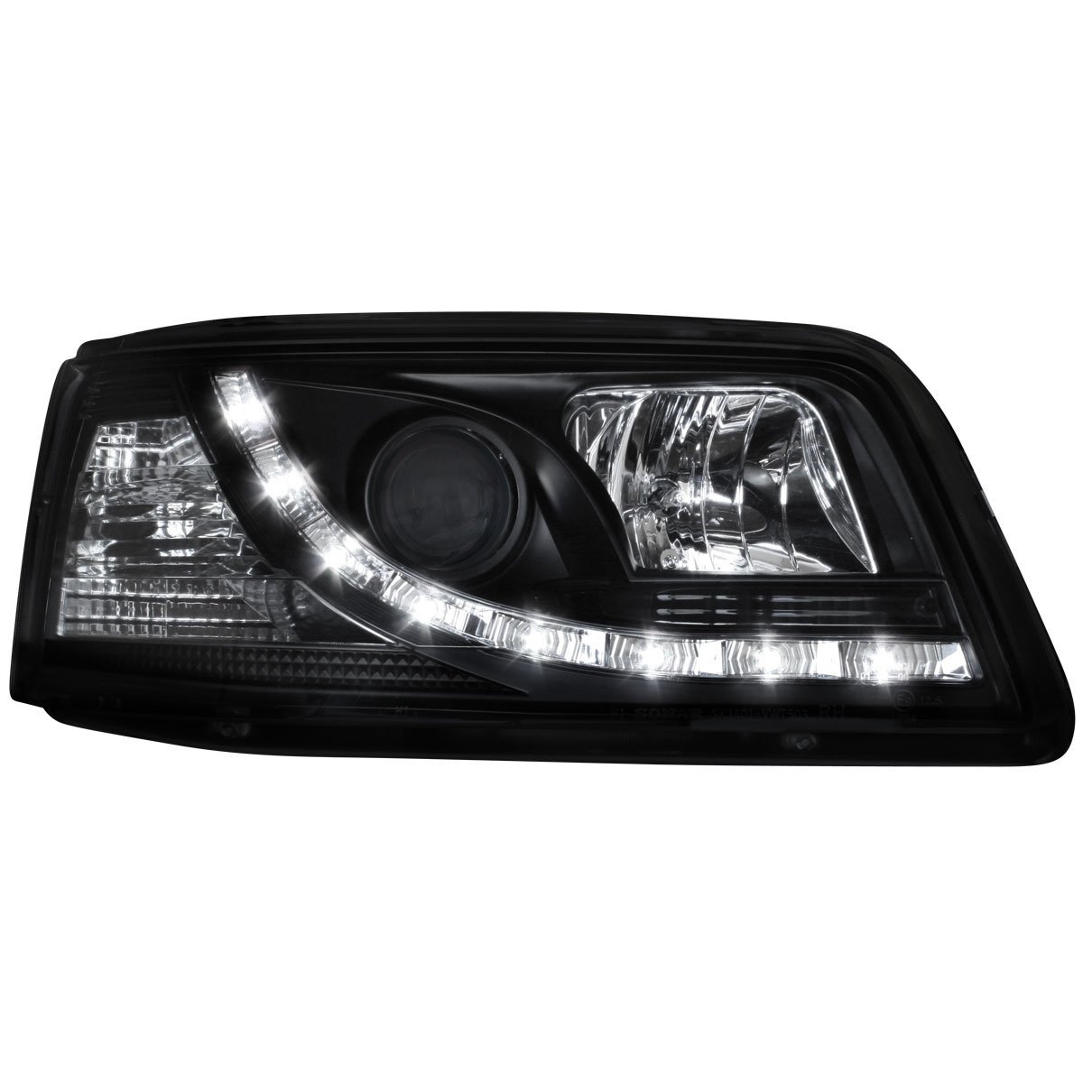 AUTO-STYLE Satz Scheinwerfer inkl. TFL kompatibel mit Volkswagen T5 2003-2010 - Schwarz AUTO-STYLE Satz Scheinwerfer inkl. TFL kompatibel mit Volkswagen T5 2003-2010 - Schwarz von AUTO-STYLE
