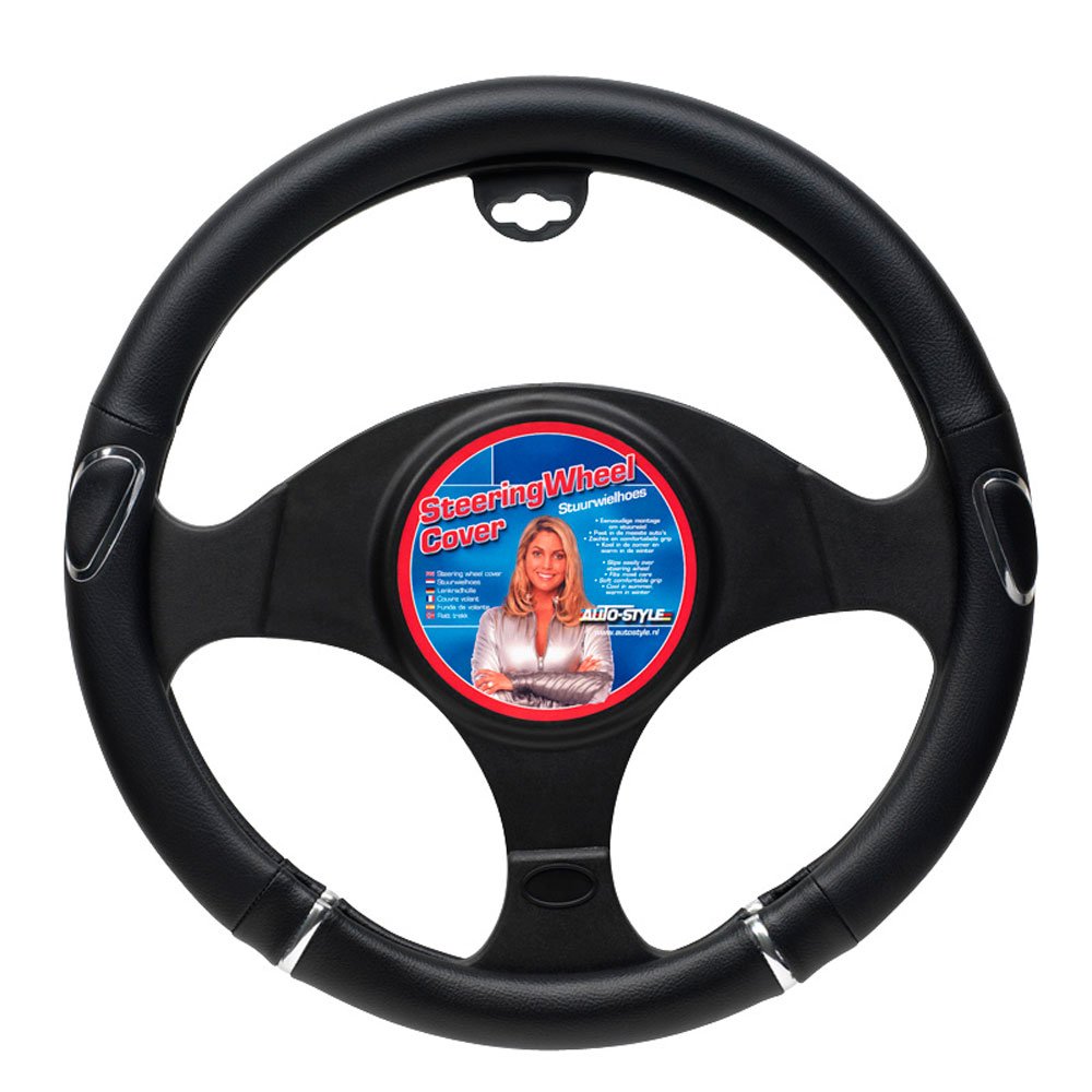 AUTO-STYLE Universelle Lenkradhülle - Schwarz/Chrom AUTO-STYLE Universelle Lenkradhülle - Schwarz/Chrom von AUTO-STYLE