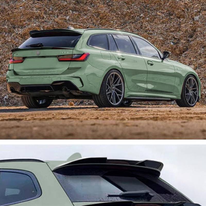Dachspoiler (Spoilerkappe) kompatibel mit BMW 3er G21 Touring 2019- (ABS Schwarz glänzend) von AUTO-STYLE