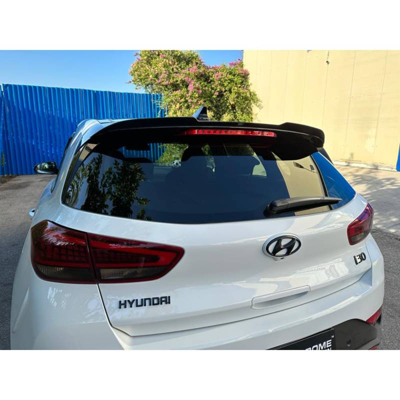 Dachspoiler (Spoilerkappe) kompatibel mit Hyundai i30 III & N-Line 2017- (ABS glänzend schwarz) von AUTO-STYLE
