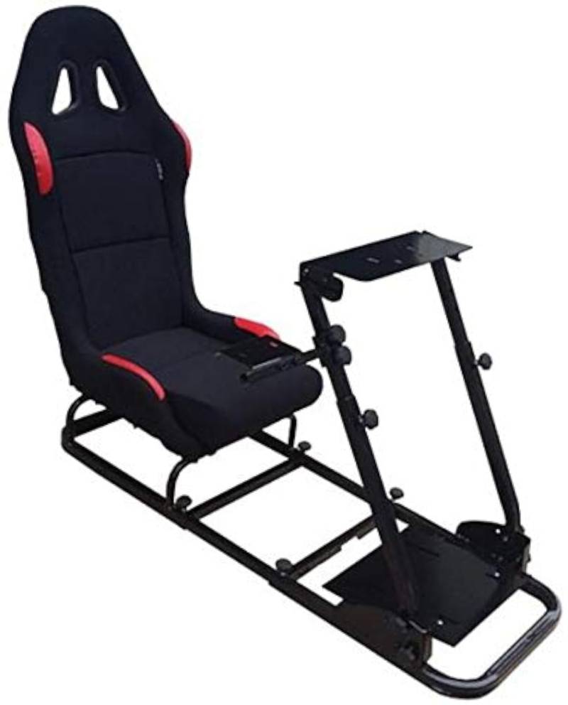 AUTO-STYLE Game-Simulator Konsole inkl. faltbare Sportsitze, Schwarz von AUTO-STYLE