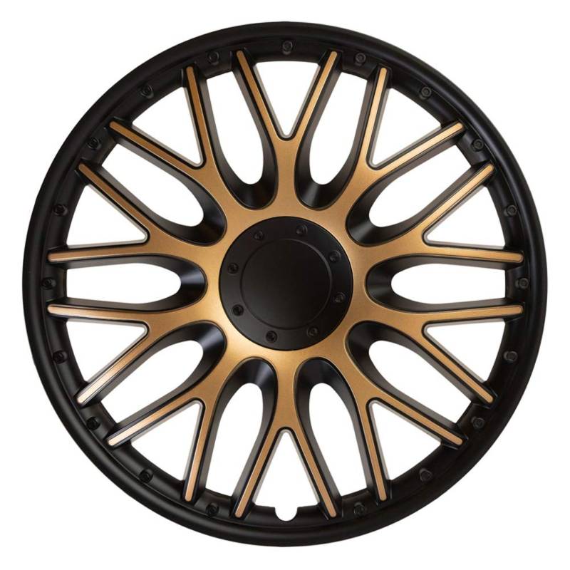 Satz J-Tec Radzierblenden Orden 15-Zoll Schwarz/Gold von AUTO-STYLE