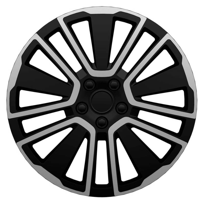 Satz J-Tec Radzierblenden Scuba 15-Zoll Silber/Schwarz von AUTO-STYLE