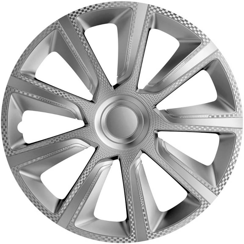 Satz J-Tec Radzierblenden Veron 14-Zoll Silber/Karbon-Optik von AUTO-STYLE
