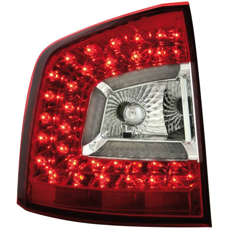 Satz LED Heckleuchten kompatibel mit Skoda Octavia II Kombi 2004-2008 - Rot/Klar von AUTO-STYLE