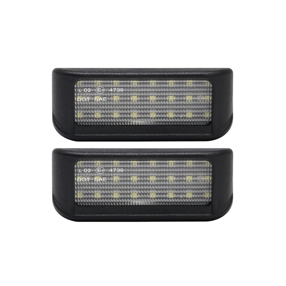 Satz LED Nummerschildbeleuchtung kompatibel mit Citroën/Peugeot diverse Modelle, Schwarz Satz LED Nummerschildbeleuchtung kompatibel mit Citroën/Peugeot diverse Modelle, Schwarz von AUTO-STYLE