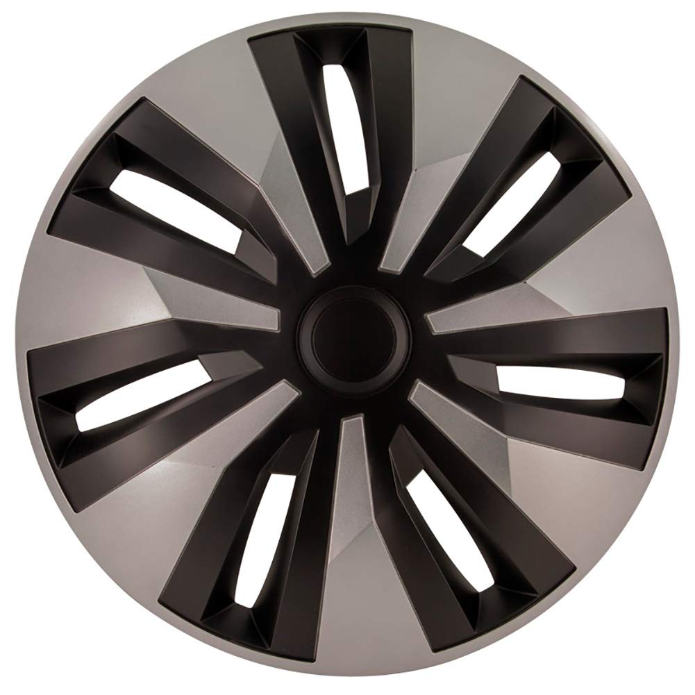 AUTO-STYLE Satz Radzierblenden Orion-VAN 15-Zoll Silber/Schwarz (Sphäre) von AUTO-STYLE
