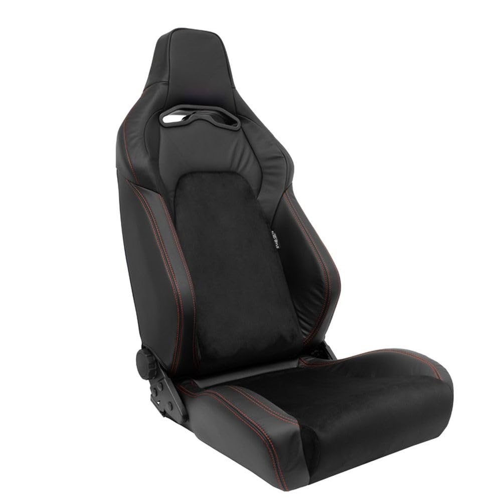Sportsitze 'VGR Premium' - Schwarz Leder & Alcantara + Rote Naten - Doppelseitig Verstellbare Rückenlehne - inkl. Laufschienen Sportsitze 'VGR Premium' - Schwarz Leder & Alcantara + Rote Naten - Doppelseitig Verstellbare Rückenlehne - inkl. Laufschienen von AUTO-STYLE