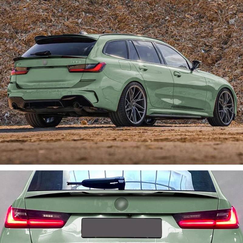 Unterer mittlerer Heckspoiler kompatibel mit BMW 3er G21 Touring 2019- (ABS glänzend schwarz) von AUTO-STYLE
