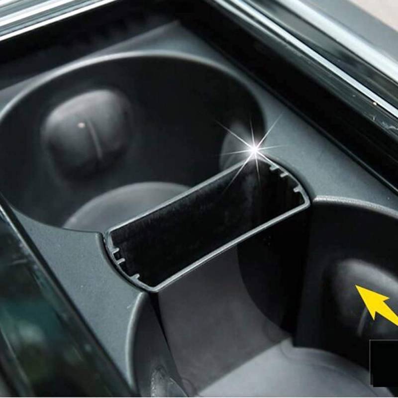 AUTO-spro ABS Kunststoff Auto Innenraum Aufbewahrungsbox Becherhalter Tablett für F-Pace XF XE 2016-2019 von AUTO-spro
