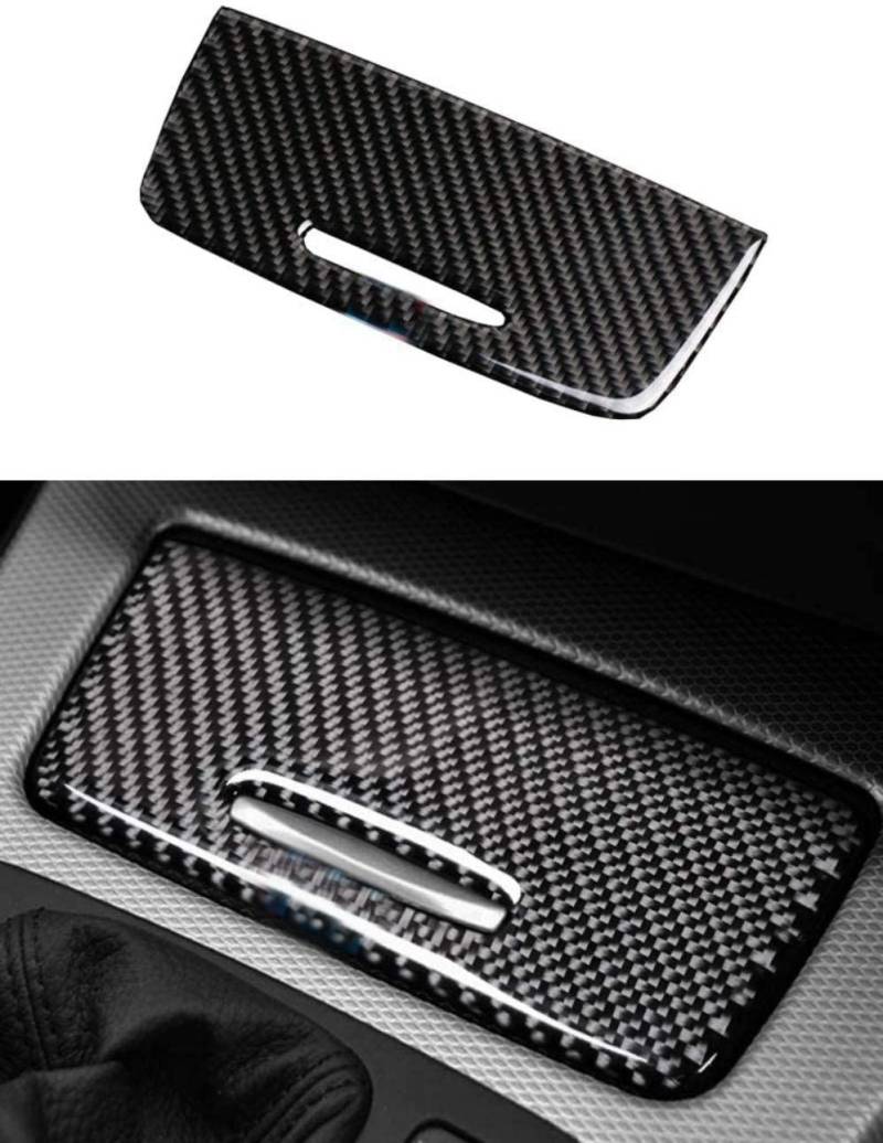 AUTO-spro Auto-Aufbewahrungsbox aus Kohlefaser, für den Innenraum, Verkleidung für E90, E92, E93, 3er-Serie, 320i, 323i, 328i, 330i, 2005–2012 von AUTO-spro