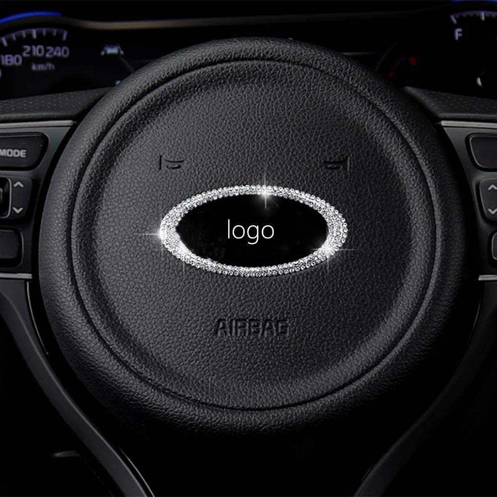 Auto-Innenverkleidung, Lenkrad-Logo-Ring, Bling-Zubehör, passend für Kia Sorento Stinger Forte Soul Rio Sportage Borreed Carens Cerato Cadenza Strass-Kristall-Aufkleber Auto-Innenverkleidung, Lenkrad-Logo-Ring, Bling-Zubehör, passend für Kia Sorento Stinger Forte Soul Rio Sportage Borreed Carens Cerato Cadenza Strass-Kristall-Aufkleber von AUTO-spro