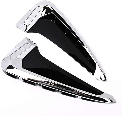 Auto-Styling für Xdrive Emblem für X5 F15 X5M F85 2014 2015 2016 2017 2018 Shark Gills Side Fender Vent Mesh Dekoration 3D Aufkleber Kühlergrill Auto Außenzubehör (Silber+M) von AUTO-spro