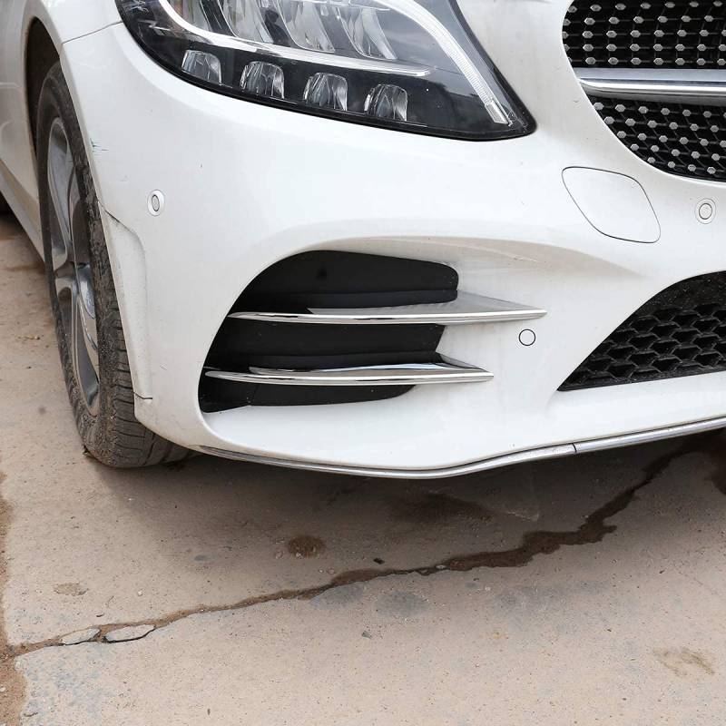 Lufteinlassgitter Leiste für Benz C Klasse W205 C180 C260 C300 2019 2020 (ABS Chrom) von AUTO-spro