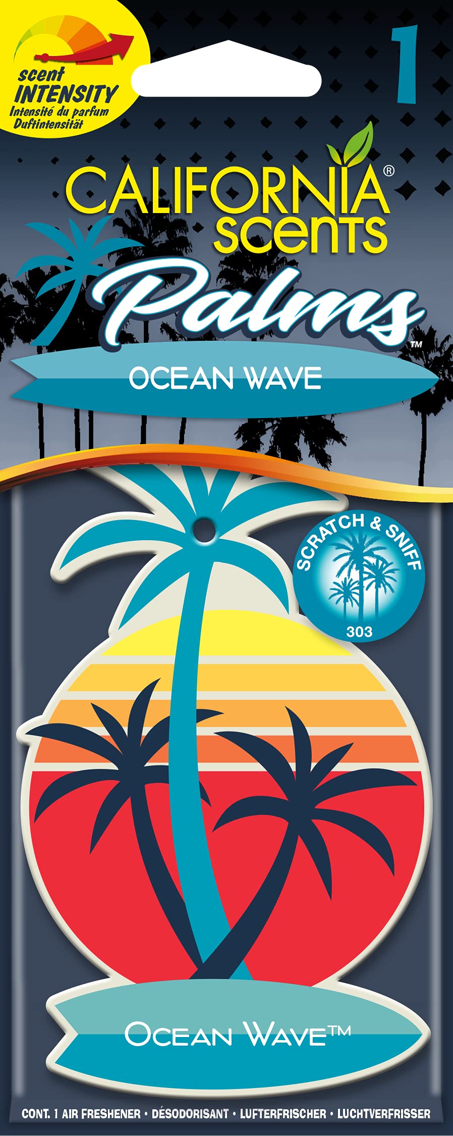 California Scents Palms Lufterfrischer Ocean Wave, 1 Stück California Scents Palms Lufterfrischer Ocean Wave, 1 Stück von California Scents