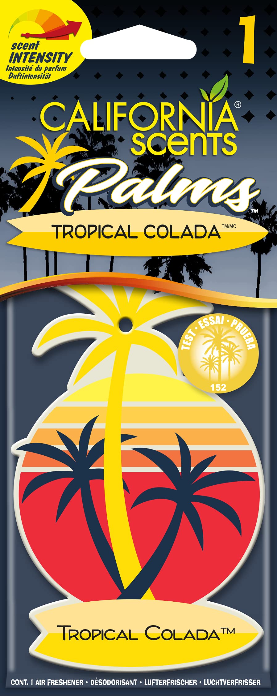 California Scents AC CS AMBIENTADOR COCHE Palmera Papel 1UD Tropical Colada von California Scents