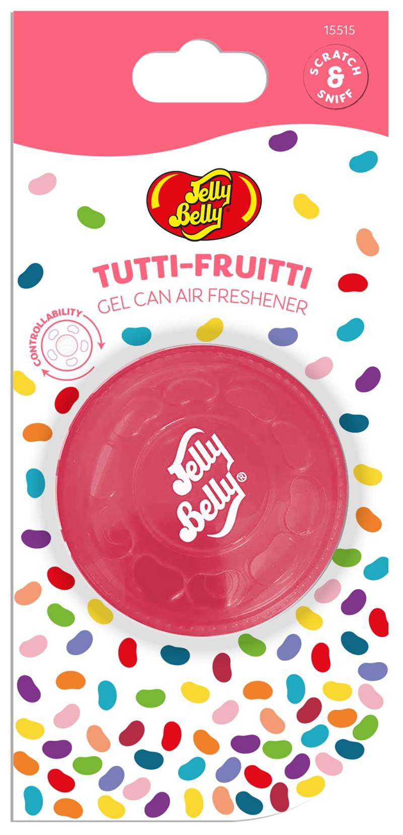 AUTOCARE JELLY BELLY Belly Lufterfrischer-Gel-Dose 15515A mit Tutti Fruitti-Duft von Jelly Belly