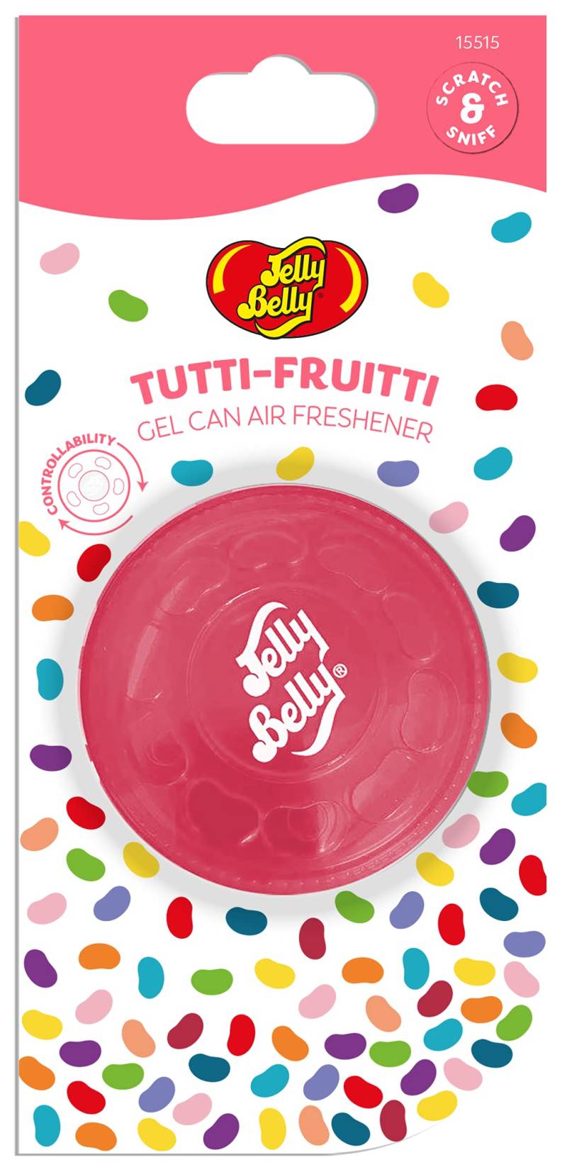 AUTOCARE JELLY BELLY Belly Lufterfrischer-Gel-Dose 15515A mit Tutti Fruitti-Duft von AUTOCARE JELLY BELLY