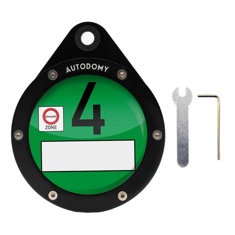 Autodomy Vignettenhalter Motorrad | Crit Air Halter Motorrad Enthält 2 Schlüssel | Umweltplakette Vignettenhalter | Umweltplakette Grün 4 von AUTODOMY