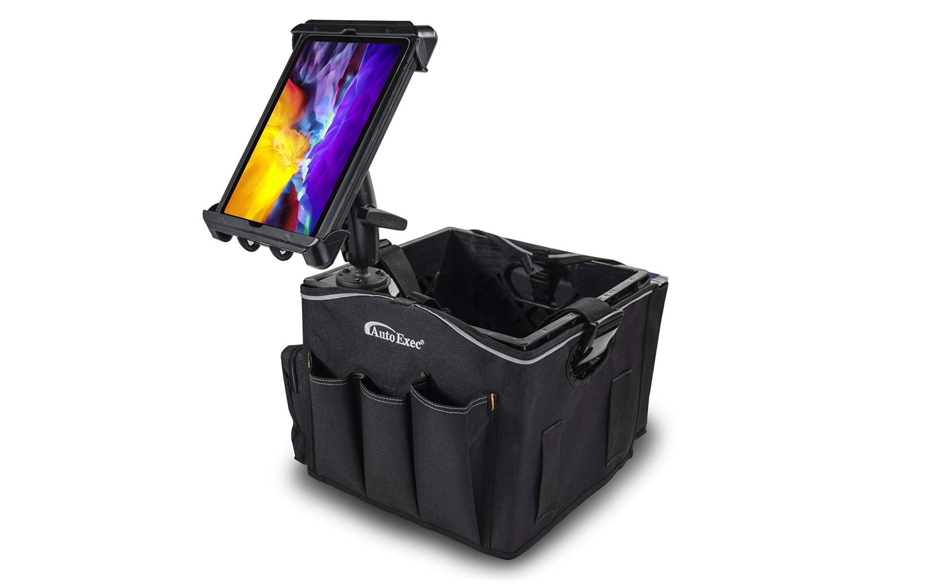 AutoExec AE-CRATE-03 Milkcrate Fahrzeug- und mobiler Büroarbeitsplatz mit Schürzen-Organizer und Tablet-Halterung AutoExec AE-CRATE-03 Milkcrate Fahrzeug- und mobiler Büroarbeitsplatz mit Schürzen-Organizer und Tablet-Halterung von AUTOEXEC
