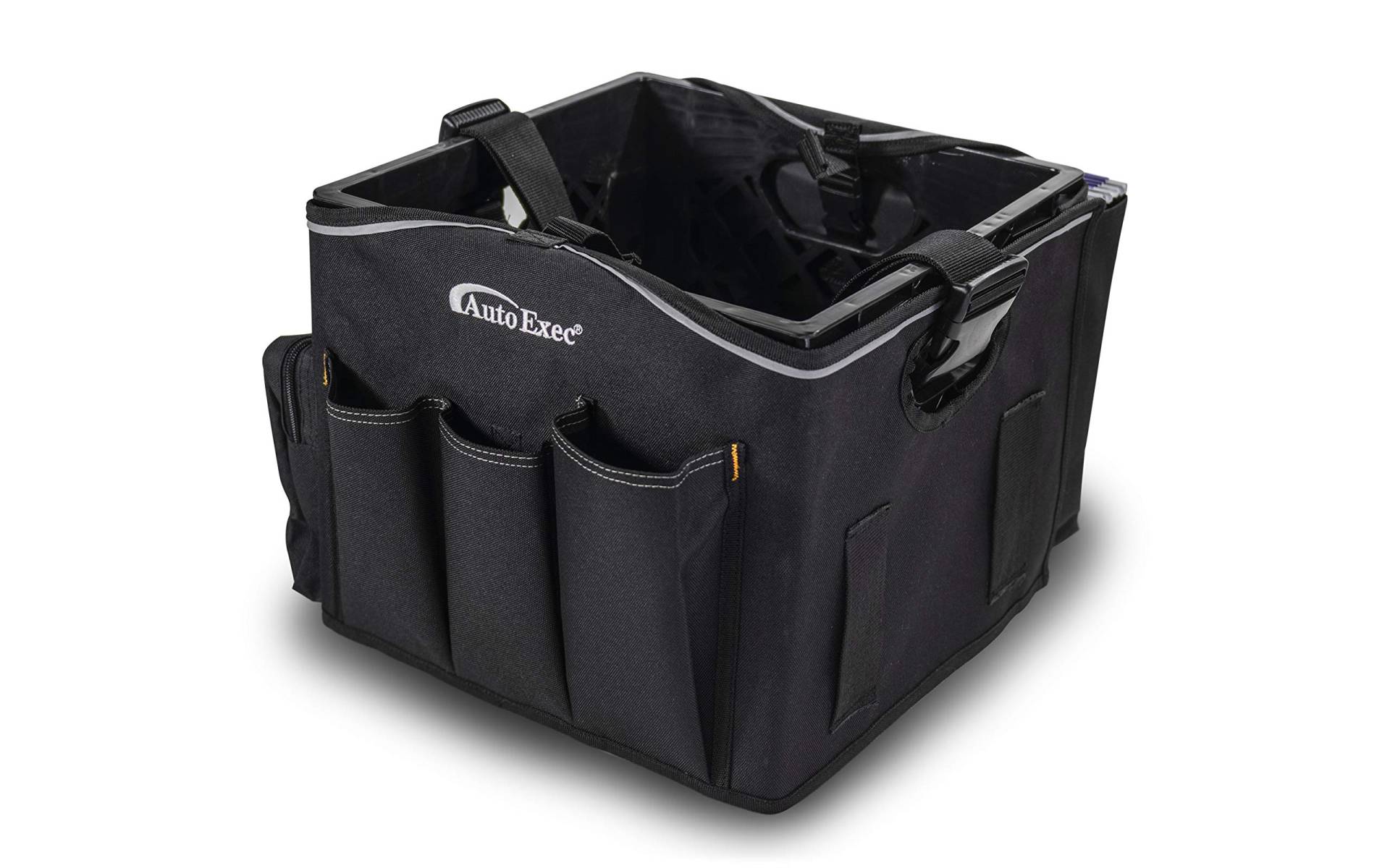 AutoExec AE-CRATE-07 Milkcrate Fahrzeug- und mobiler Büroarbeitsplatz mit Schürzen-Organizer und 400-Watt-Wechselrichter AutoExec AE-CRATE-07 Milkcrate Fahrzeug- und mobiler Büroarbeitsplatz mit Schürzen-Organizer und 400-Watt-Wechselrichter von AUTOEXEC