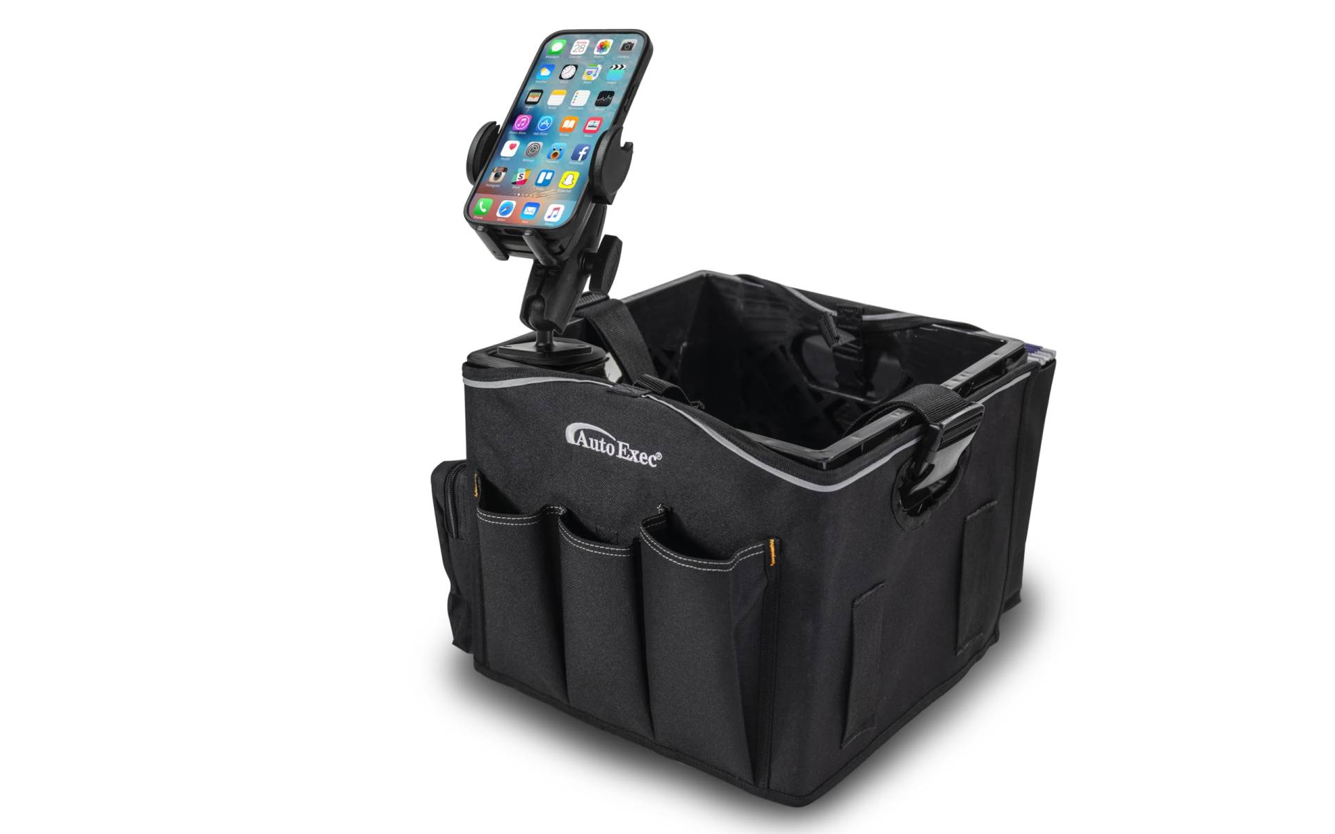 AutoExec AE-CRATE-09 Milkcrate Fahrzeug- und mobiler Büroarbeitsplatz mit Schürzen-Organizer, Telefonhalterung und 400-Watt-Wechselrichter AutoExec AE-CRATE-09 Milkcrate Fahrzeug- und mobiler Büroarbeitsplatz mit Schürzen-Organizer, Telefonhalterung und 400-Watt-Wechselrichter von AUTOEXEC