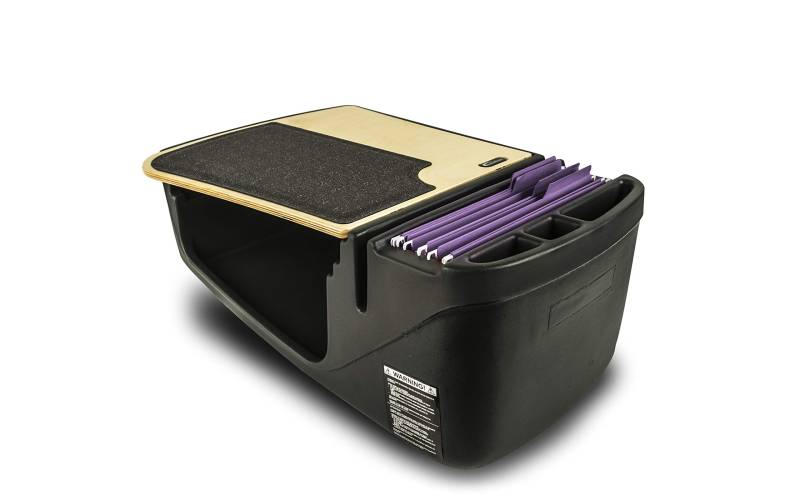 AutoExec AE-GMEF-PI-11M Efficiency GripMaster Auto-Schreibtisch für Ihren Fahrzeug-Arbeitsplatz und mobiles Büro, naturfarben, mit 400 Watt Wechselrichter von AUTOEXEC