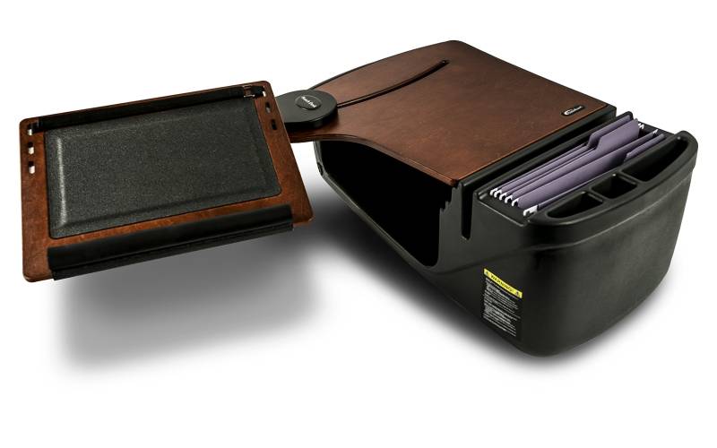 AutoExec AE-RDFS-21M Reach Auto-Schreibtisch für Ihren Fahrzeug-Arbeitsplatz und mobiles Büro, Vordersitz, Mahagoni von AUTOEXEC