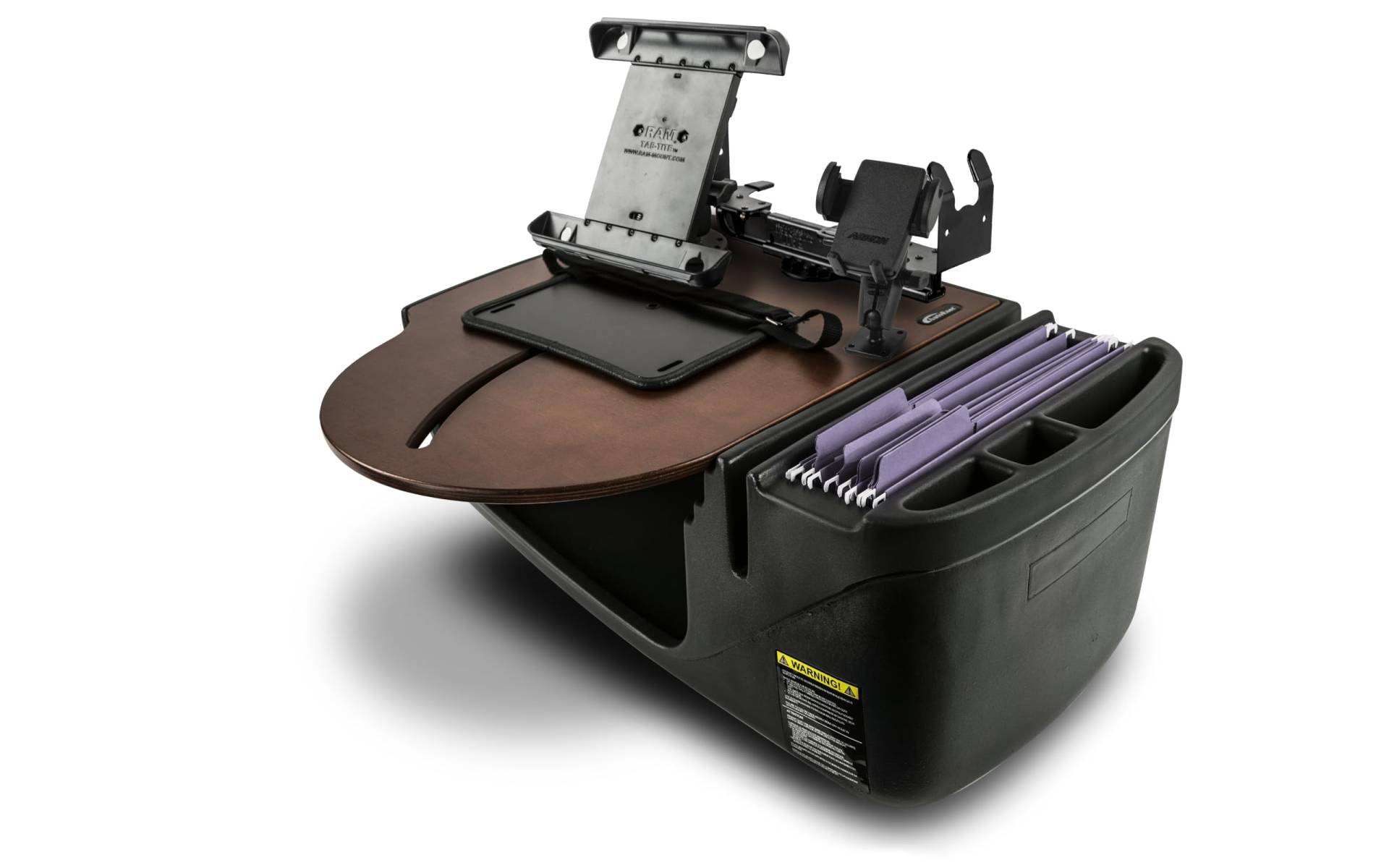 AutoExec AE-RMCD-PM-TAB-PS-12M Roadmaster Auto-Schreibtisch für Ihren Fahrzeug-Arbeitsplatz und mobiles Büro, Mahagoni mit Handyhalterung, Tablet-Halterung und Druckerständer AutoExec AE-RMCD-PM-TAB-PS-12M Roadmaster Auto-Schreibtisch für Ihren Fahrzeug-Arbeitsplatz und mobiles Büro, Mahagoni mit Handyhalterung, Tablet-Halterung und Druckerständer von AUTOEXEC